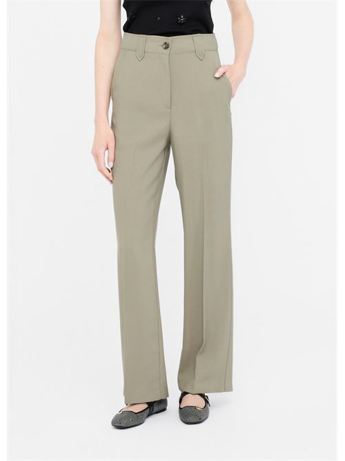 Pantaloni straight in gabardina Liu Jo | CF5224T011A.X0707